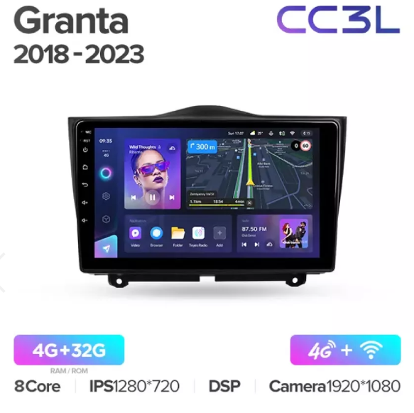 Автомагнитола Teyes CC3L 4/32Gb Lada Granta