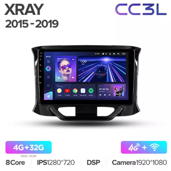 Автомагнитола Teyes CC3L 4/32Gb Lada XRay