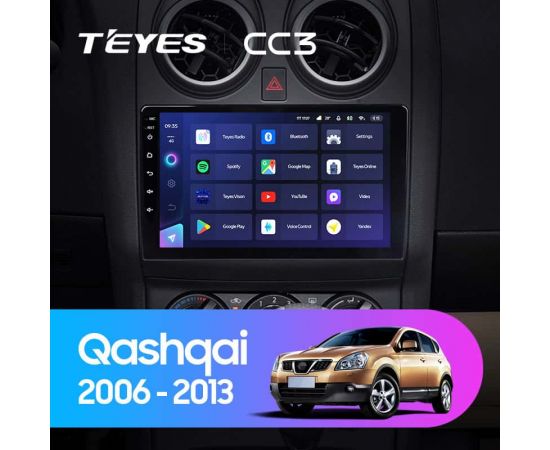 Автомагнитола Teyes CC3 4/32Gb Nissan Qashqai Тип-A