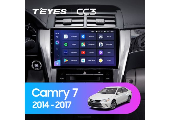 Автомагнитола Teyes CC3 4/32Gb Toyota Camry 7 2014-2017 Тип-B