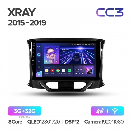 Автомагнитола Teyes CC3 4/32Gb Lada XRay