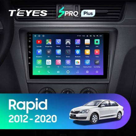 Автомагнитола Teyes SPRO Plus 4/32Gb Skoda Rapid
