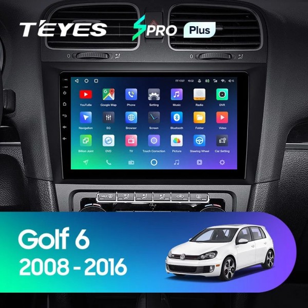 Автомагнитола Teyes SPRO Plus 4/32Gb Volkswagen Golf 6