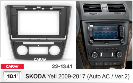 CARAV 22-1341 | 10.1" переходная рамка Skoda Yeti 2009-2017 ver.2