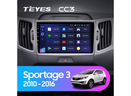 Автомагнитола Teyes CC3 4/32Gb Kia Sportage 3 Тип-C