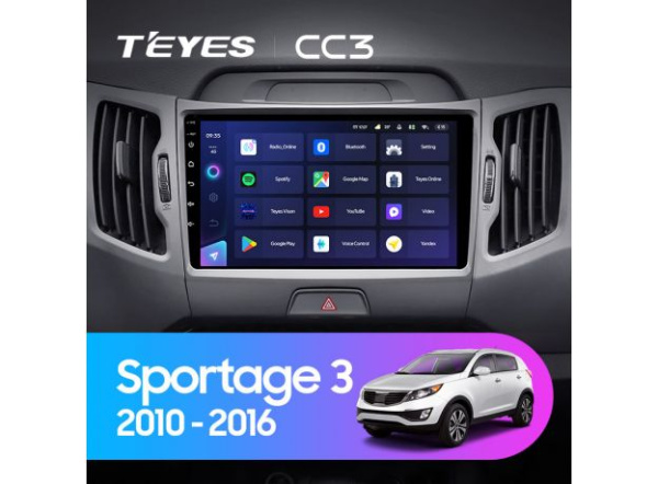 Автомагнитола Teyes CC3 4/32Gb Kia Sportage 3 Тип-B