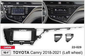 CARAV 22-029 | 10.1" переходная рамка Toyota Camry 2017-2020