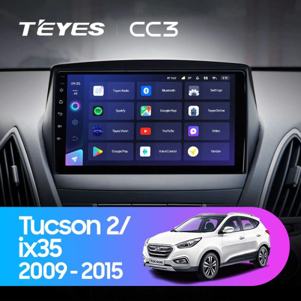Автомагнитола Teyes CC3 4/32Gb Hyundai Tucson 2 / IX35