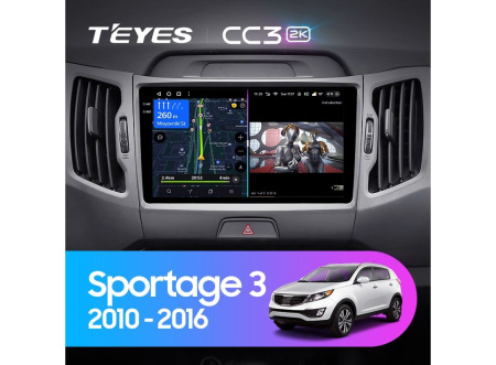 Автомагнитола Teyes CC3 2K 4/32Gb Kia Sportage 3 Тип-B