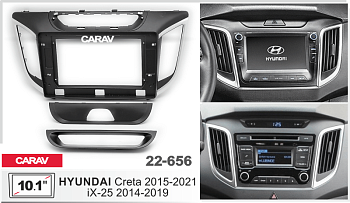 CARAV 22-656 | 10.1" переходная рамка Hyundai Creta 2016-2020