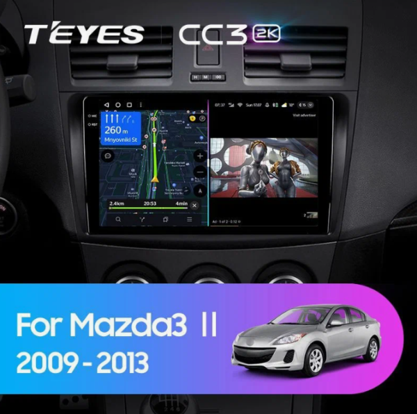 Автомагнитола Teyes CC3 2K 4/32Gb Mazda 3 BL