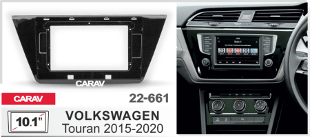CARAV 22-661 | 10.1" переходная рамка Volkswagen Touran 2015+