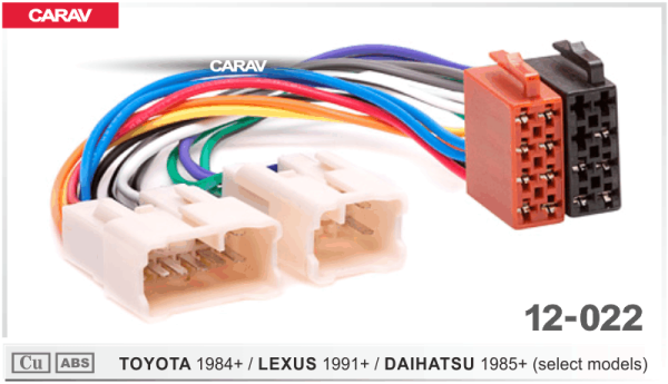 CARAV 12-022 (ISO-переходник для а/м TOYOTA 1984+ / LEXUS