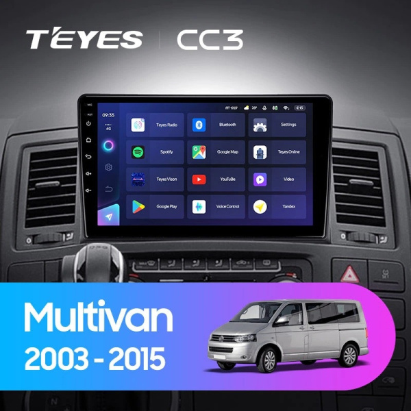 Автомагнитола Teyes CC3 4/32Gb Volkswagen Multivan T5