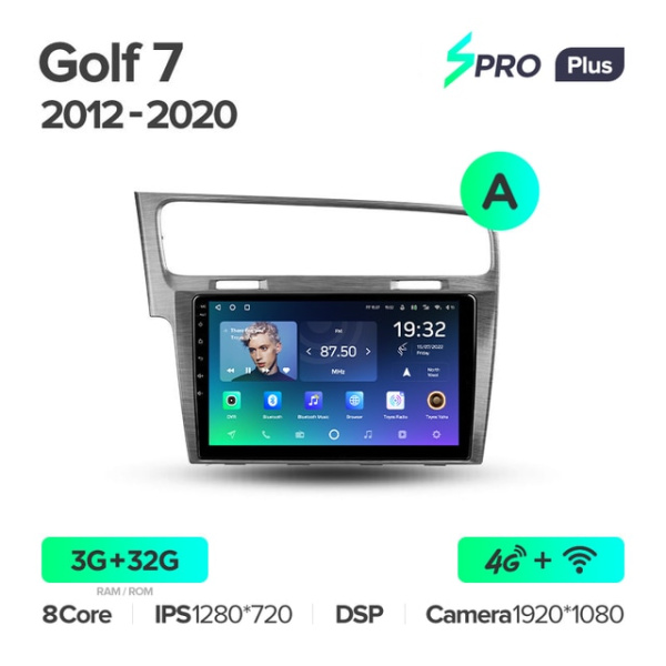 Автомагнитола Teyes SPRO Plus 4/32Gb Volkswagen Golf 7 Тип-A