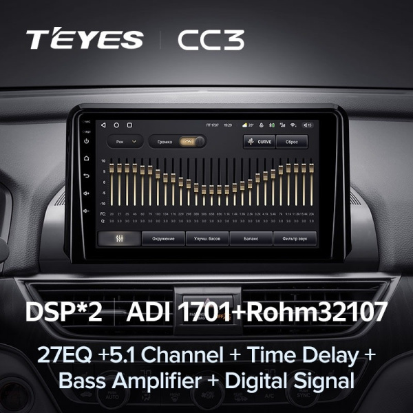 Автомагнитола Teyes CC3 4/32Gb Honda Accord 10 CV X
