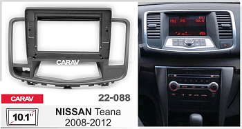 CARAV 22-088 | 10.1" переходная рамка Nissan Teana II 2008-2014
