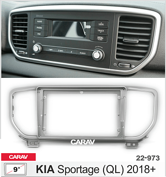 CARAV 22-973 | 9" переходная рамка KIA Sportage (QL) 2018-2022