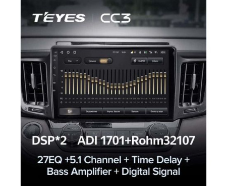 Автомагнитола Teyes CC3 4/32Gb Toyota RAV4 4 Тип-B 2012-2018