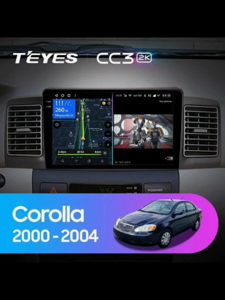 Автомагнитола Teyes CC3 2K 4/64Gb Toyota Corolla