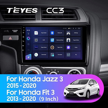 Автомагнитола Teyes CC3 4/32Gb Honda Fit / Jazz 3 Левый руль