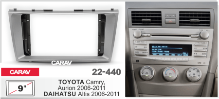 CARAV 22-440 | 9" переходная рамка Toyota Camry, Aurion 06-11, Daihatsu Altis 06-10