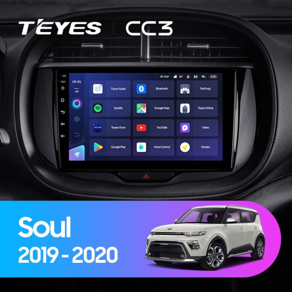 Автомагнитола Teyes CC3 4/32Gb Kia Soul