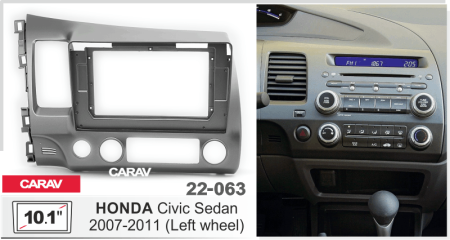 CARAV 22-063 | 10.1" переходная рамка Honda Civic Sedan 2008-2011