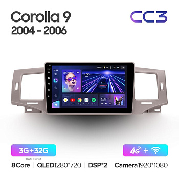 Автомагнитола Teyes CC3 4/32Gb Toyota Corolla 9