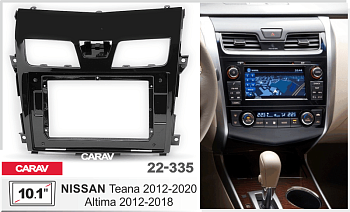 CARAV 22-335 | 10.1" переходная рамка Nissan Teana 2011-2014, Altima 2012-2015