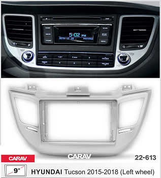CARAV 22-613 | 9" переходная рамка Hyundai Tucson (TL) 2015-2018
