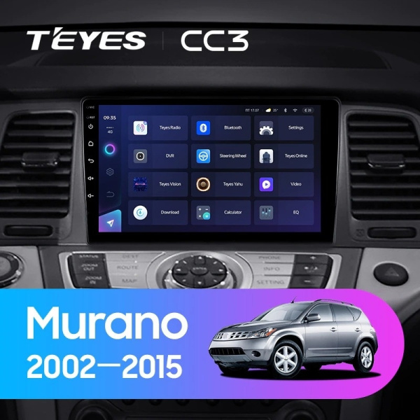 Автомагнитола Teyes CC3 4/32Gb Nissan Murano Z50