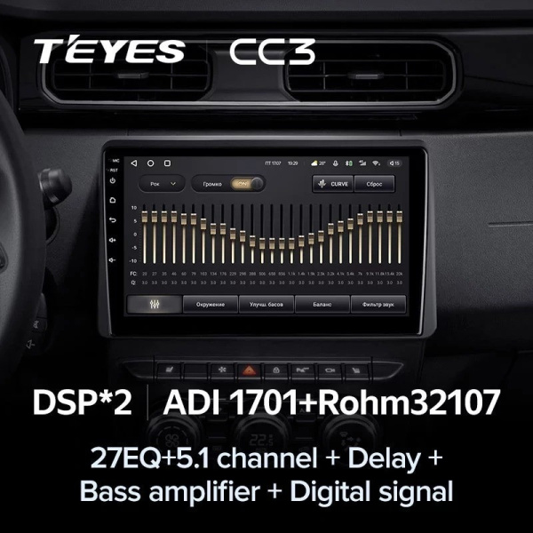 Автомагнитола Teyes CC3 4/32Gb Renault Duster HM 2 II / Arkana
