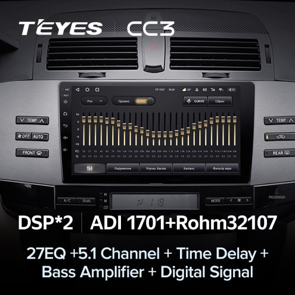 Автомагнитола Teyes CC3 4/32Gb Toyota Mark X 1 X120