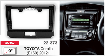 CARAV 22-373 | 9" переходная рамка TOYOTA Corolla 2013-2016