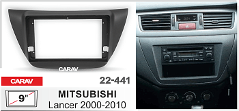 CARAV 22-441 | 9" переходная рамка Mitsubishi Lancer IХ 2000-2010