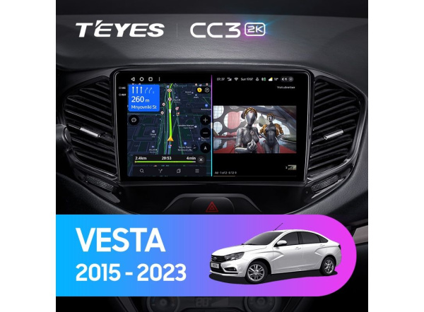 Автомагнитола Teyes CC3 2K 4/32Gb Lada Vesta