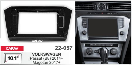 CARAV 22-057 | 10.1" переходная рамка Volkswagen Passat (B8) 2014+, Magotan 2016+