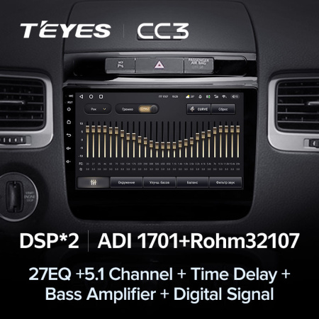 Автомагнитола Teyes CC3 4/32Gb Volkswagen Touareg FL NF Тип-B