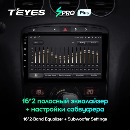 Автомагнитола Teyes SPRO Plus 4/32Gb Peugeot 408 / 308