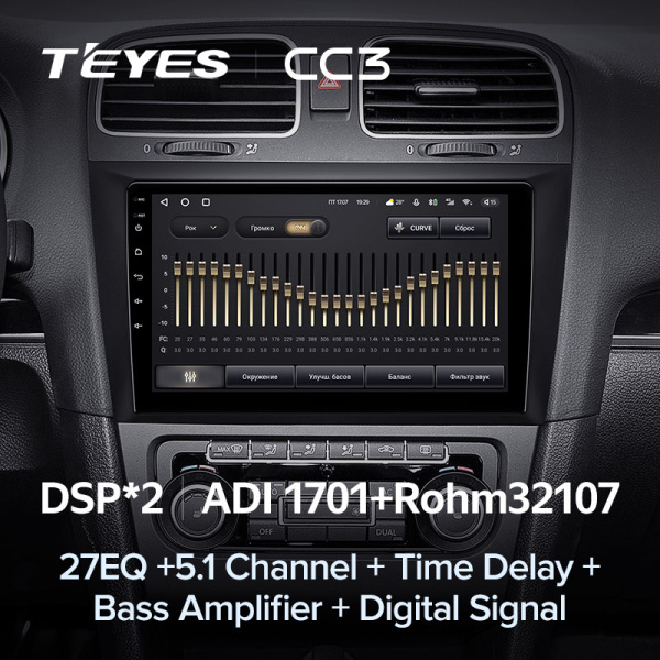 Автомагнитола Teyes CC3 4/32Gb Volkswagen Golf 6
