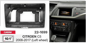 CARAV 22-1699 | 10.1" переходная рамка Citroen C5 2008-2017 (Руль слева)