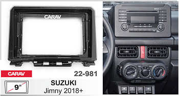 CARAV 22-981 | 9" переходная рамка Suzuki Jimny 2018+