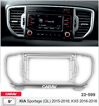 CARAV 22-599 | 9" переходная рамка KIA Sportage (QL) 2015-2018