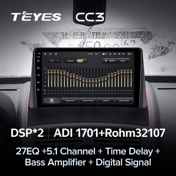 Автомагнитола Teyes CC3 4/32Gb Renault Megane 2
