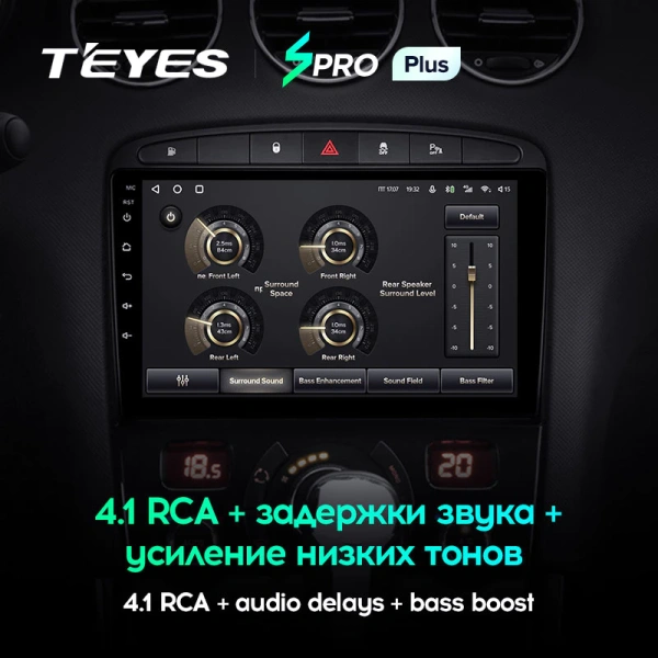 Автомагнитола Teyes SPRO Plus 4/32Gb Peugeot 408 / 308