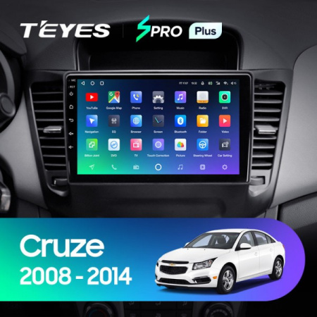 Автомагнитола Teyes SPRO Plus 4/32Gb Chevrolet Cruze Чёрная