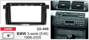 CARAV 22-498 | 9" переходная рамка BMW 3-Series (E46) 1998-2007