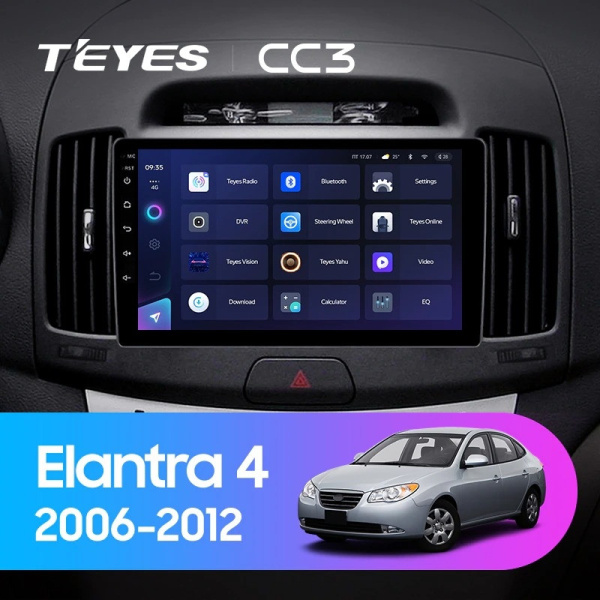 Автомагнитола Teyes CC3 4/32Gb Hyundai Elantra 4 HD