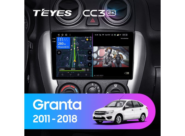 Автомагнитола Teyes CC3 2K 4/64Gb Lada Granta Тип-B